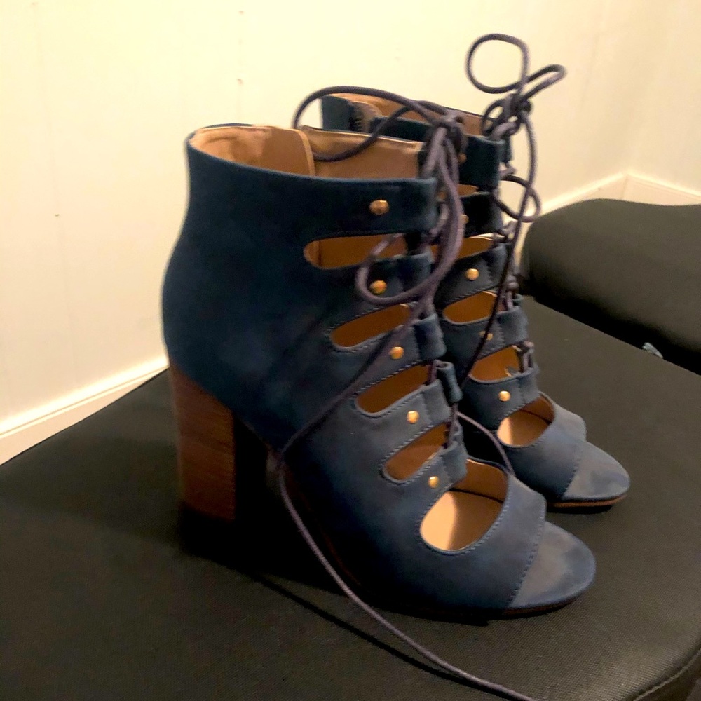 Cute tie up sandal heels